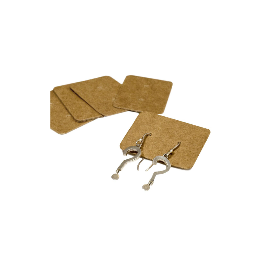 Kraft Earring Holders | Pack Of 100  Kraft