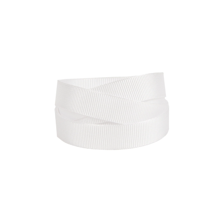 White Recycled Grosgrain Ribbon 20 metres x 10mm