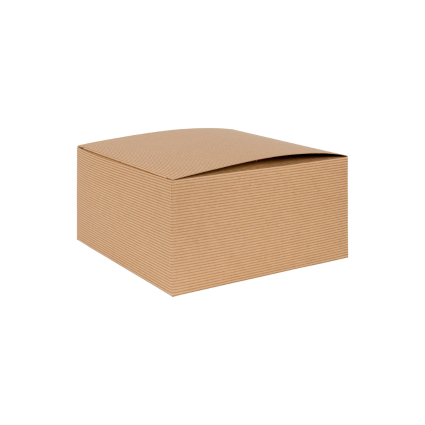 Larger Flat packed 1 Piece Gift Box   Kraft