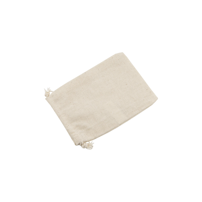Small Cotton Fabric Bag With Cord Drawstring - Pack of 12