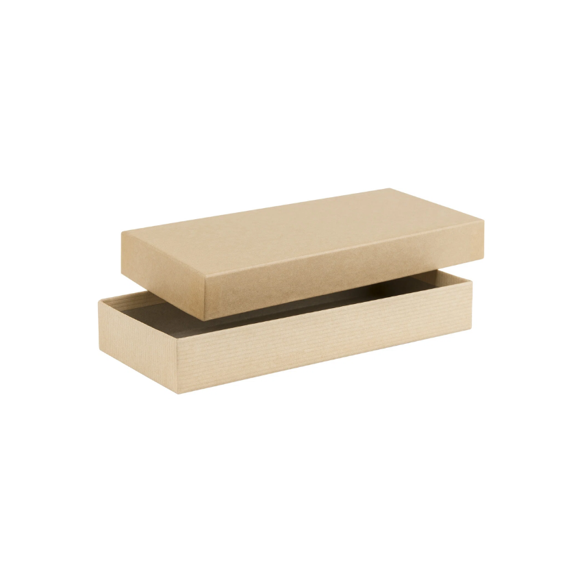Brown Kraft Rigid 2-Piece Postal Box / Gift Box 206mm length