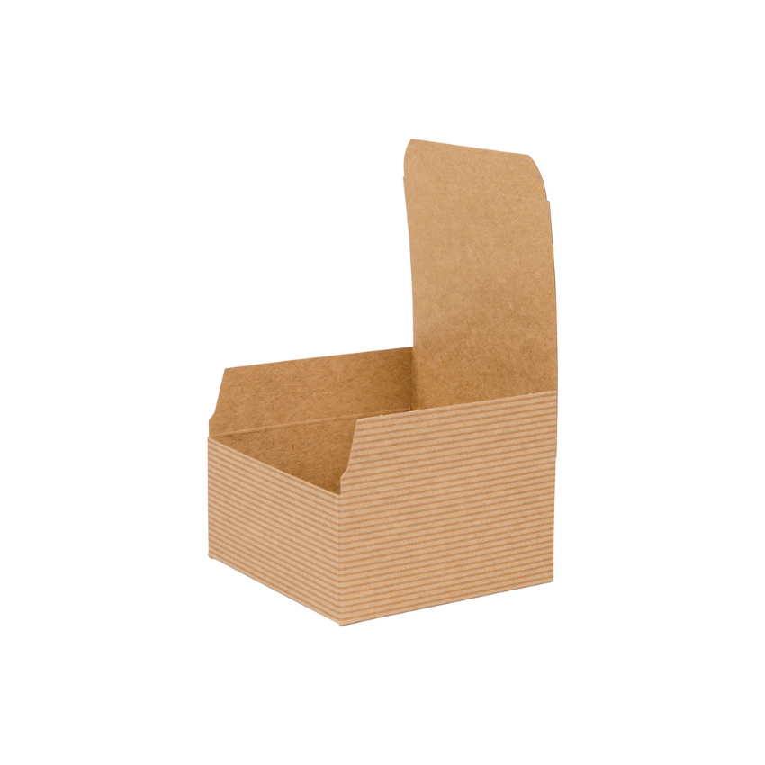 Brown Kraft Recycled Flat Packed Gift Box 100mm Width