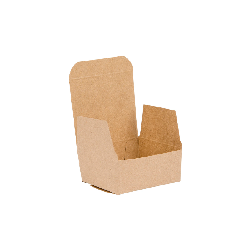 Kraft Truffle Box Flat Pack - Four Truffles