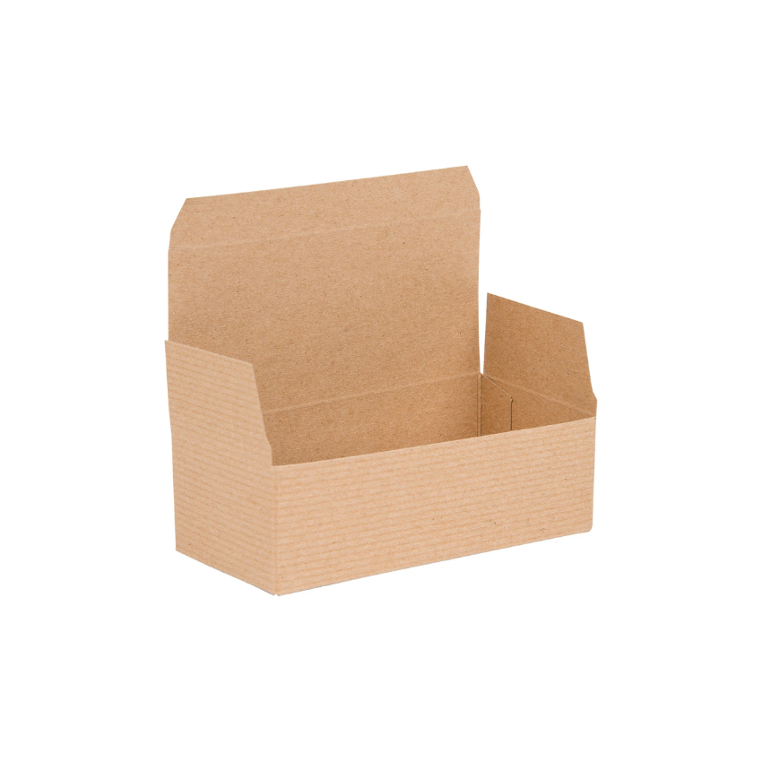 Brown Kraft Recycled Small 1-Piece Flat Packed Pop Up Gift Box