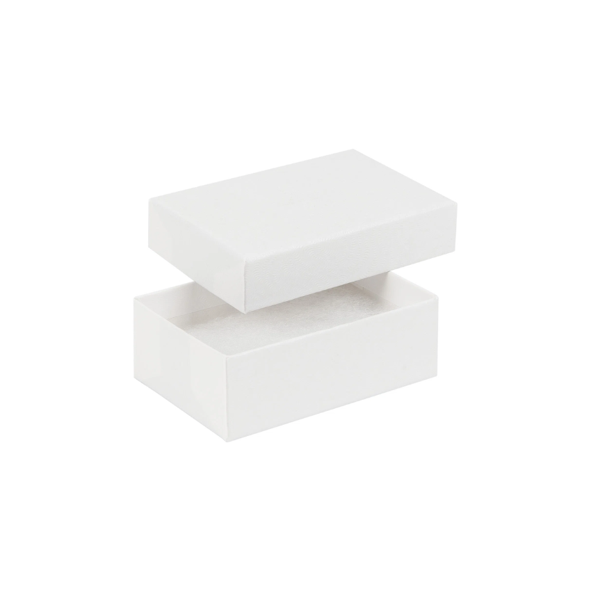 Kraft White Swirl Small Earring Jewellery Gift Box