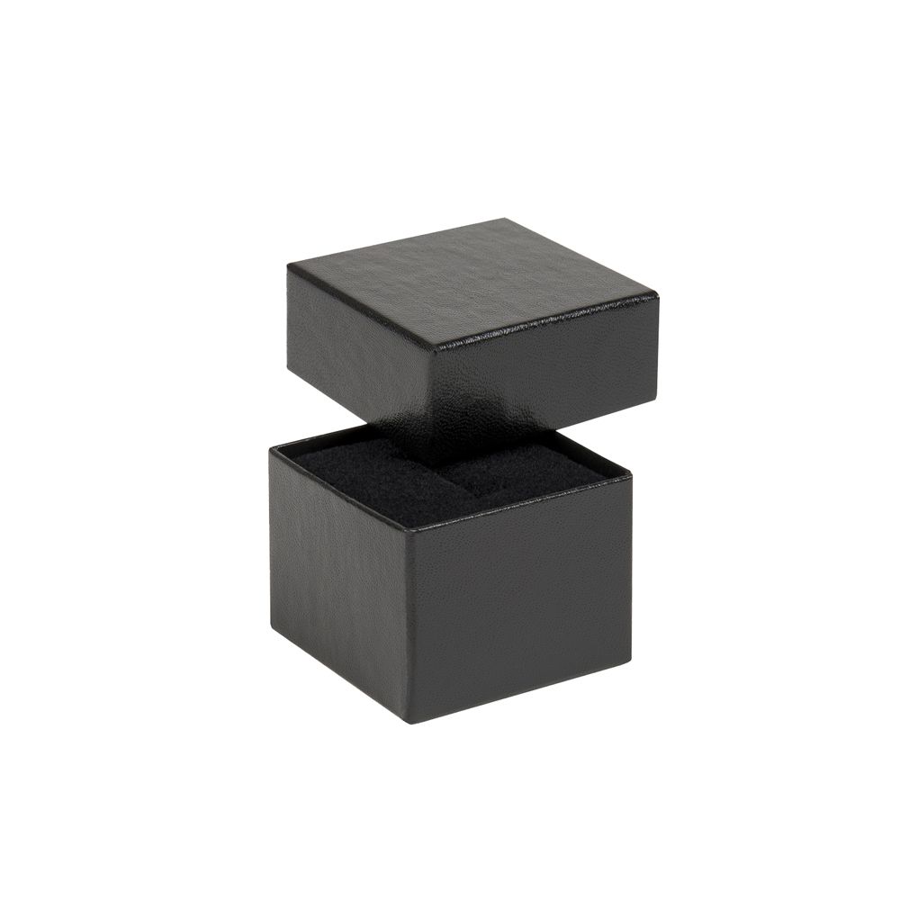 Black Embossed Recycled Ring Box