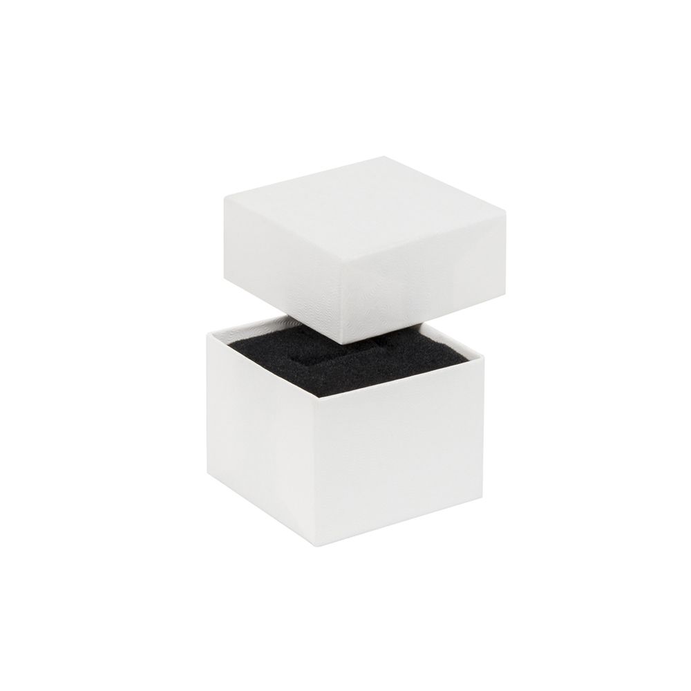 White Swirl Recycled Ring Box