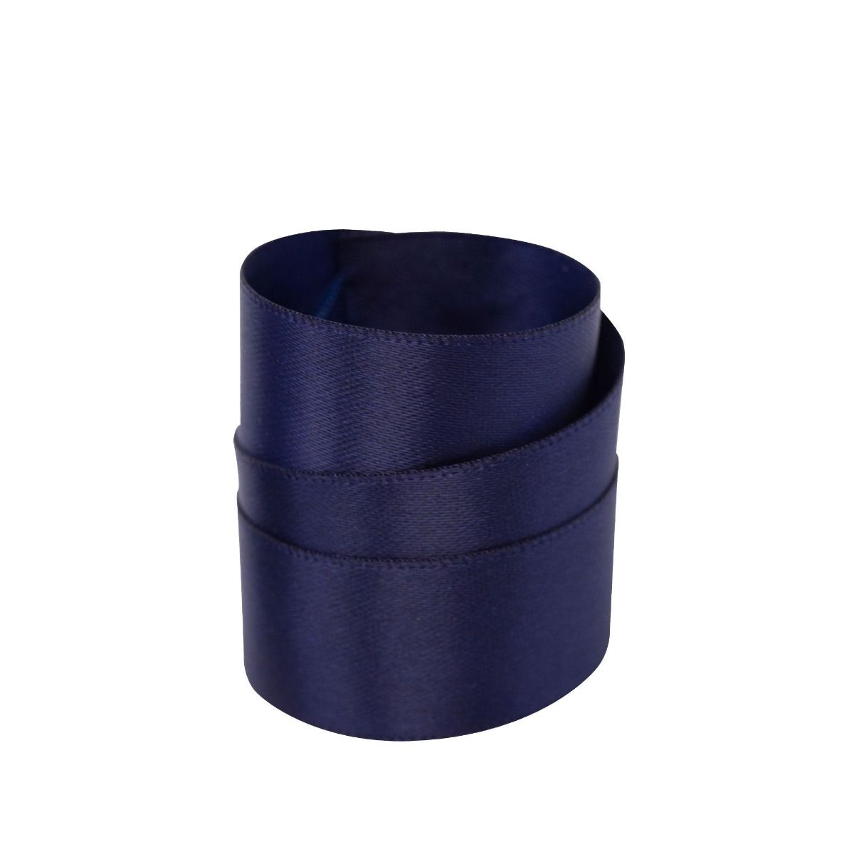 Navy Recycled Double Sided Satin Ribbon 20 metres x 15mm