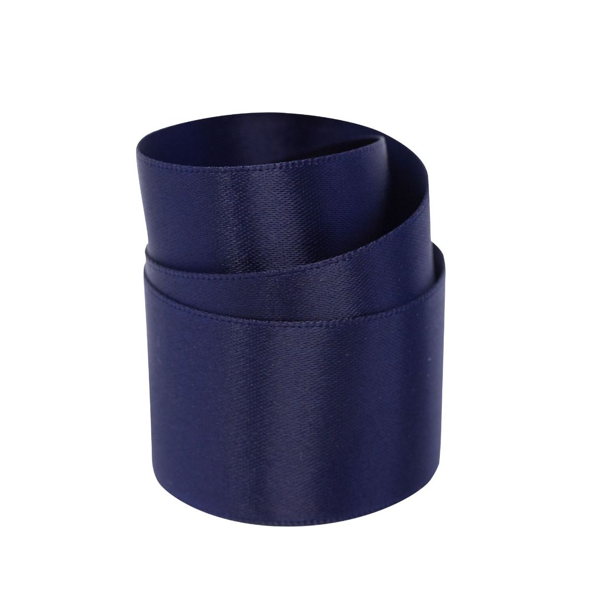 Navy Recycled Double Sided Satin Ribbon 20 metres x 25mm