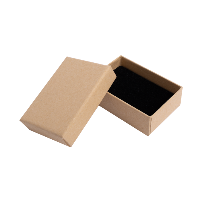 Essentials Kraft Small Earring Jewellery Gift Box - Foam Insert