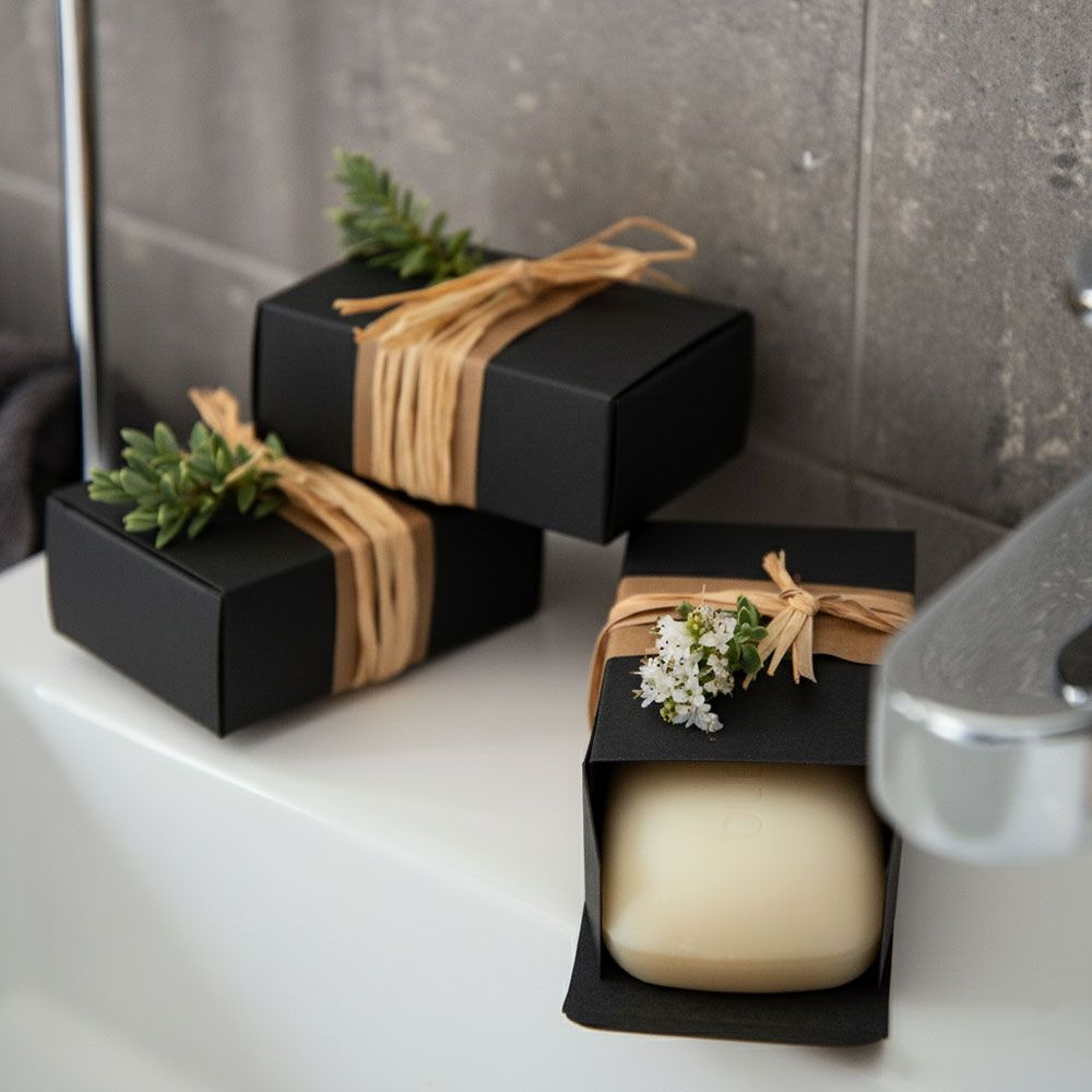 Black Flat-pack Soap Gift Box