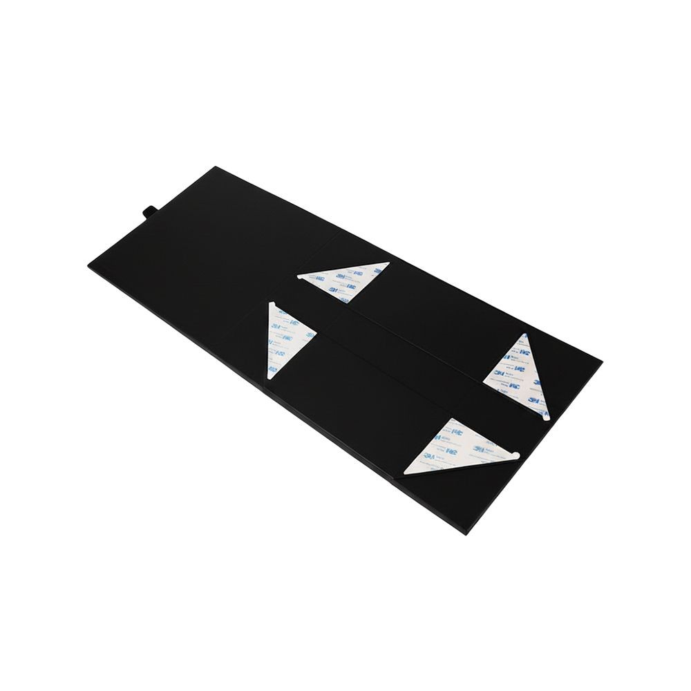 Deep Black Ribbed Magnetic Gift Box