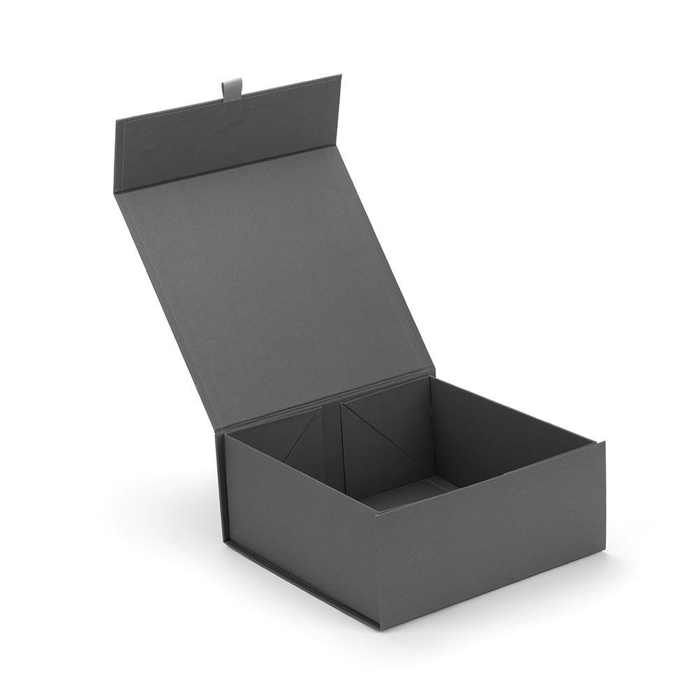 Square Grey Matt Magnetic Gift Box