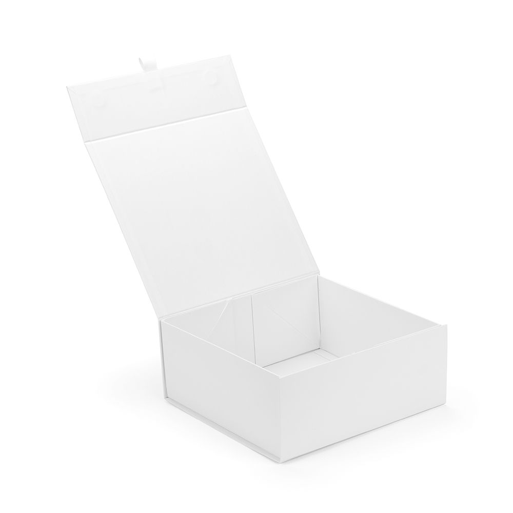 Square White Laminated Magnetic Gift Box