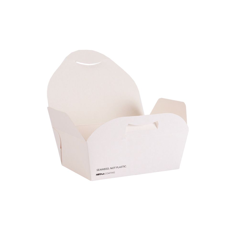 Pack of 200 Notpla Seaweed Medium Takeaway Boxes