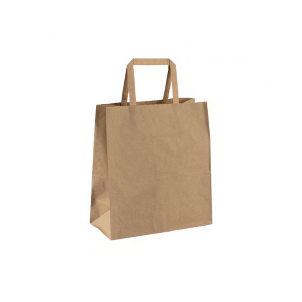 Medium Kraft Brown Tape Handle Paper Carrier Bags