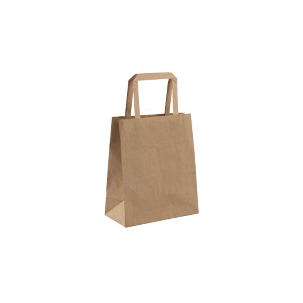 Small Kraft Tape Handle Paper Carrier Bags