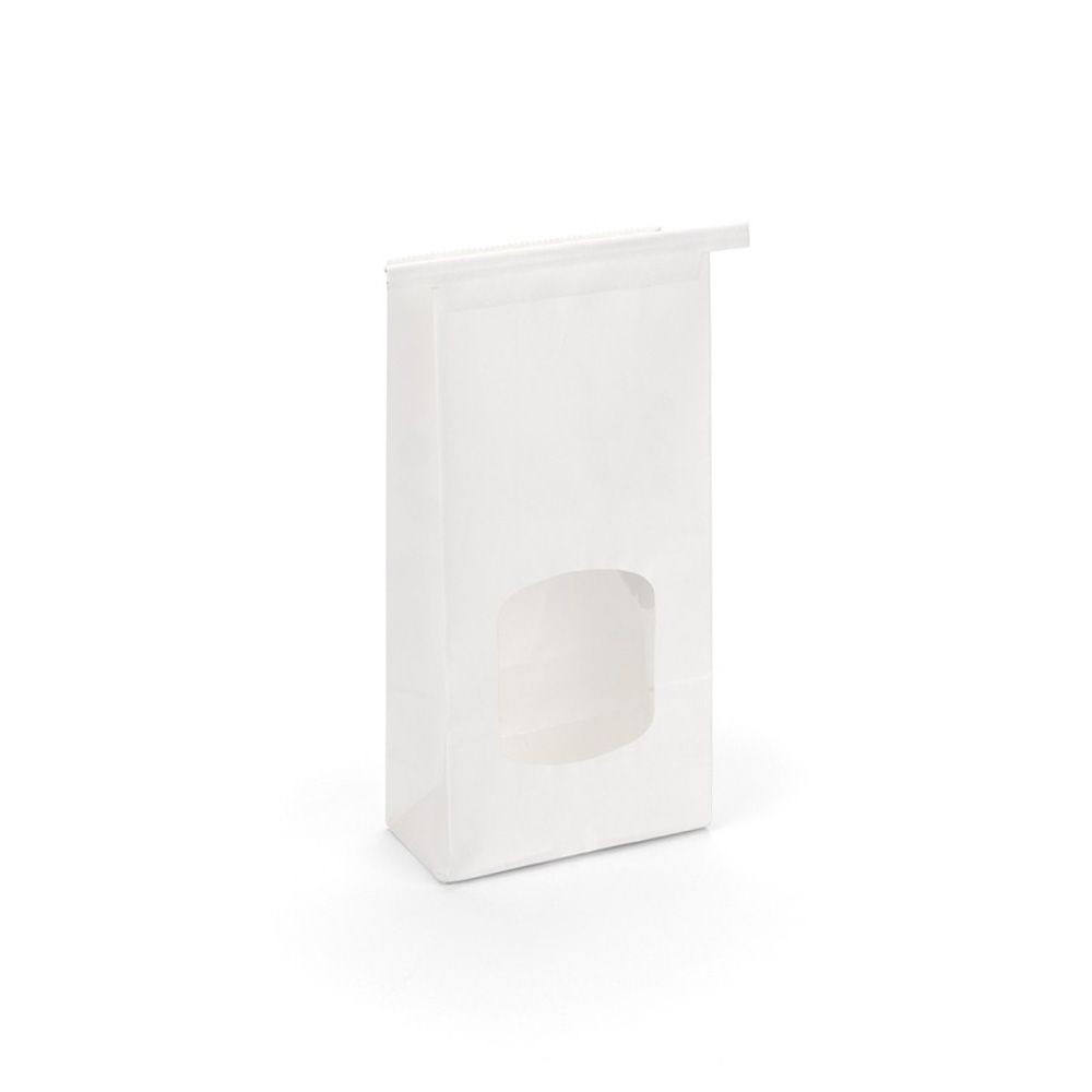 Large Wholesale White Tin Tie Bag With Window