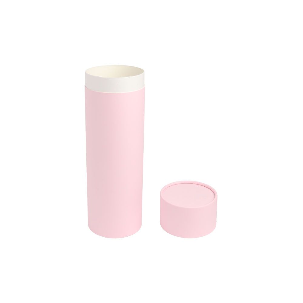Tall Light Pink Tube Gift Box