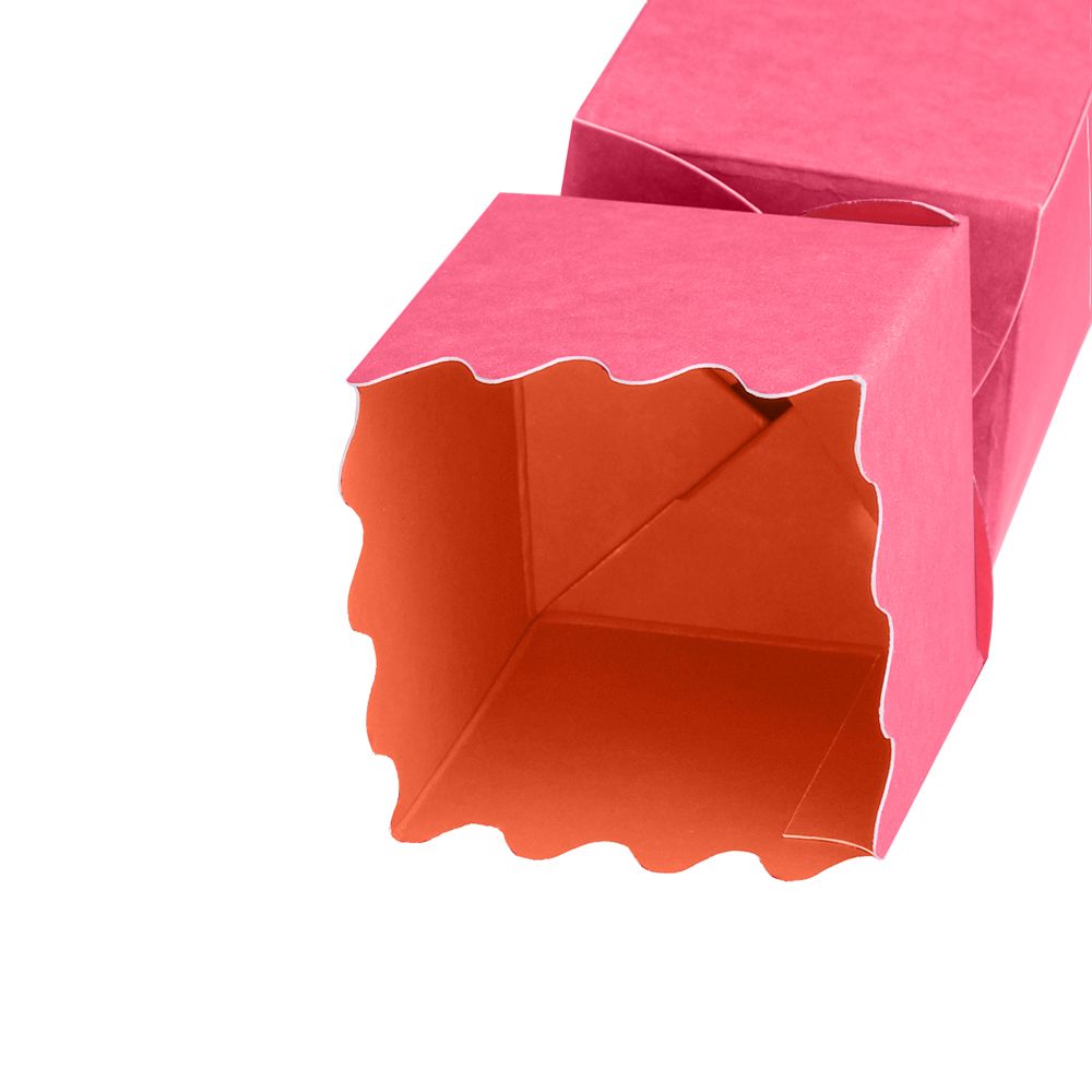 Magenta Pink and Orange Christmas Cracker Box