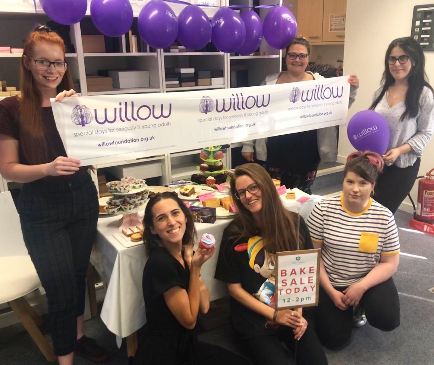 charity bake sale willow foundation