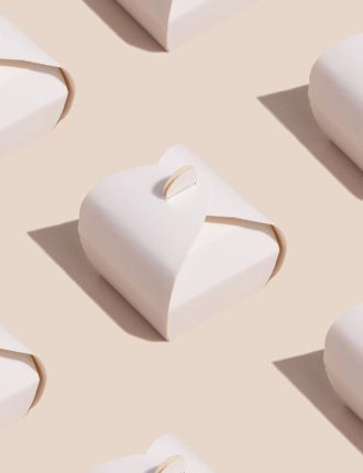 White Flat Packed Boxes