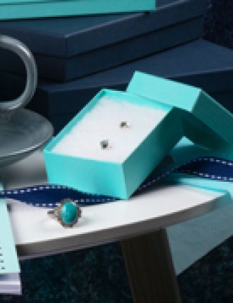 Kraft Aqua Jewellery Gift Boxes