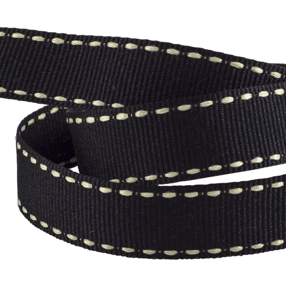 Reel Of Grosgrain Ribbon With contrasting Stitching 