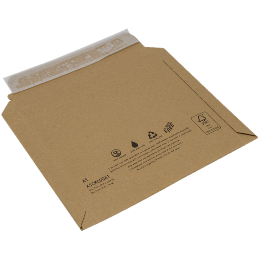 Small Kraft Recycled Cardboard Envelope