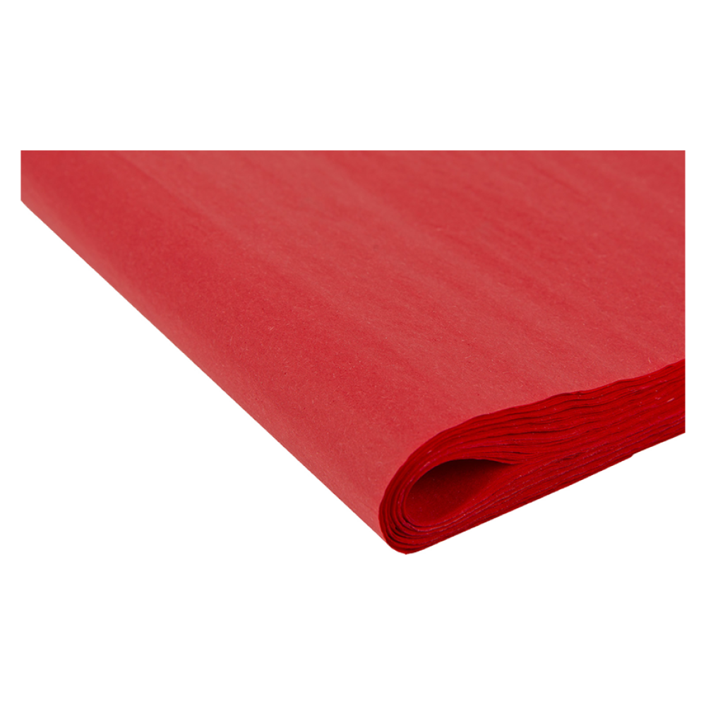Pack of 10 sheets Small Recycled Red Tissue Paper Tiny Box Company