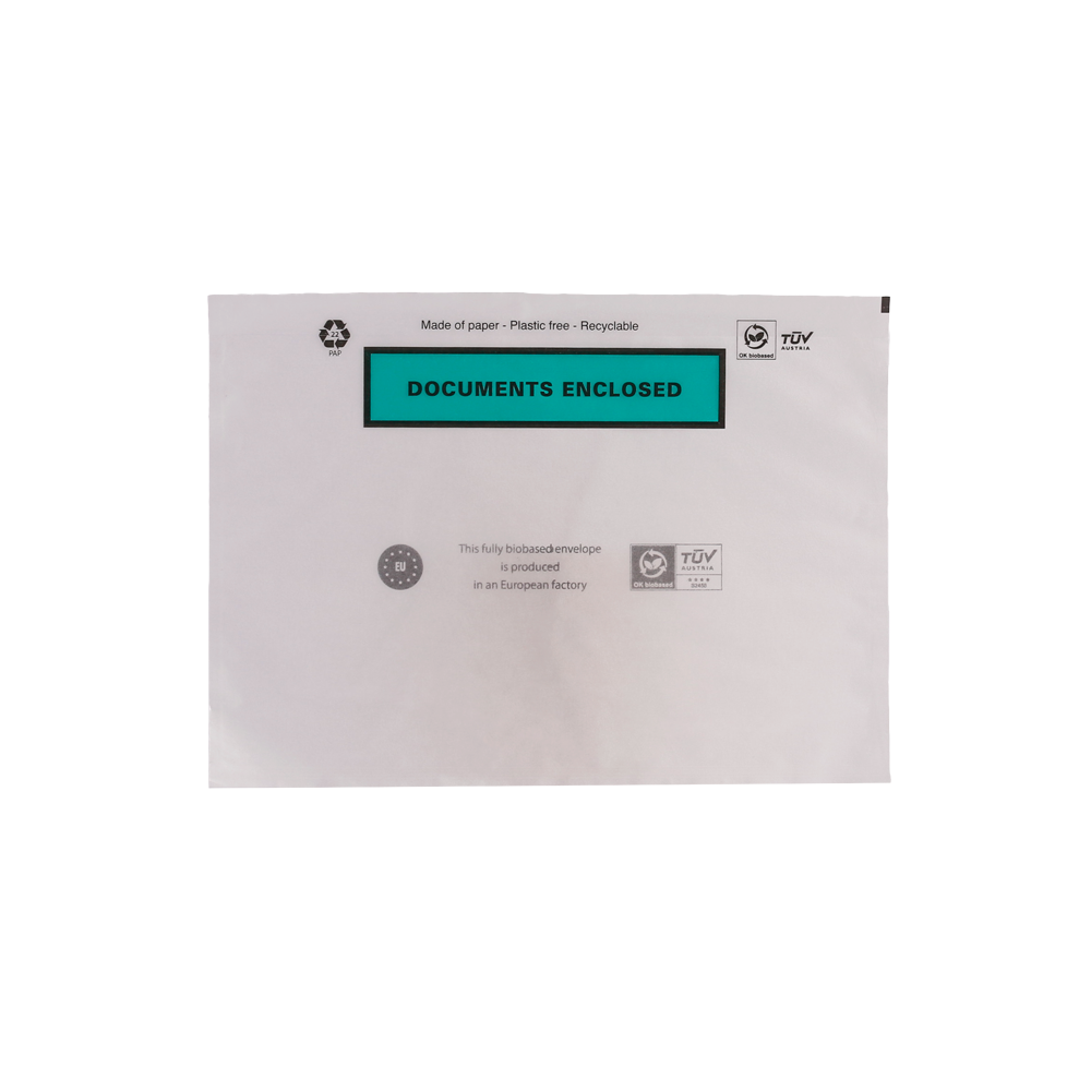 Document Enclosed Paper Transparent Paper Wallet C5/A5 | Tiny Box Company