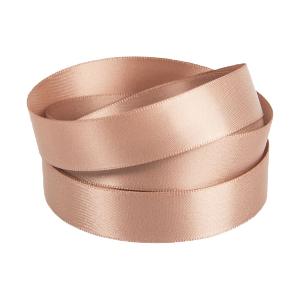 Rose Gold Double Faced Satin Ribbon 20m x 15mm