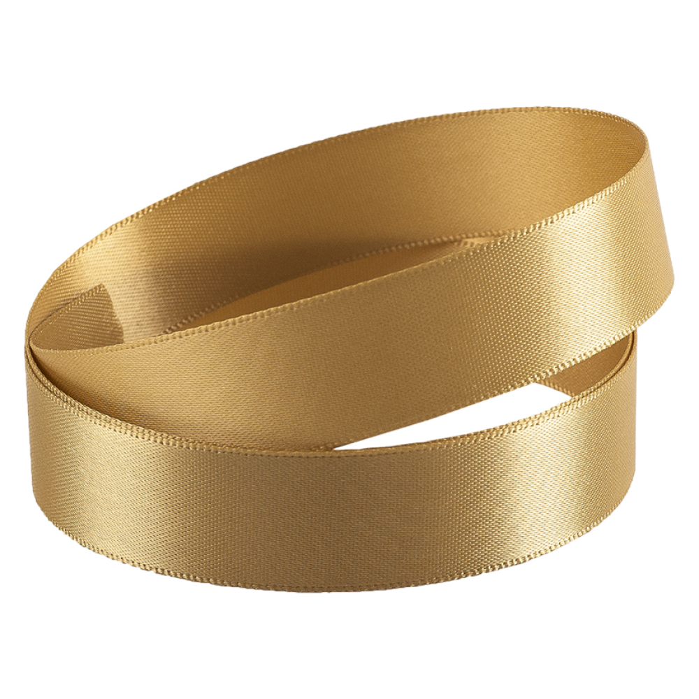 Sand Gold Double Faced Satin Ribbon 20m x 15mm