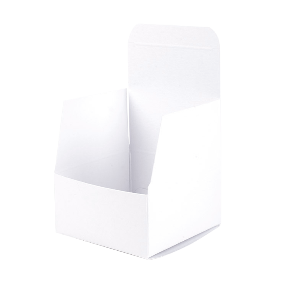 White Matt Flat-Packed Small Square Gift Box 100mm