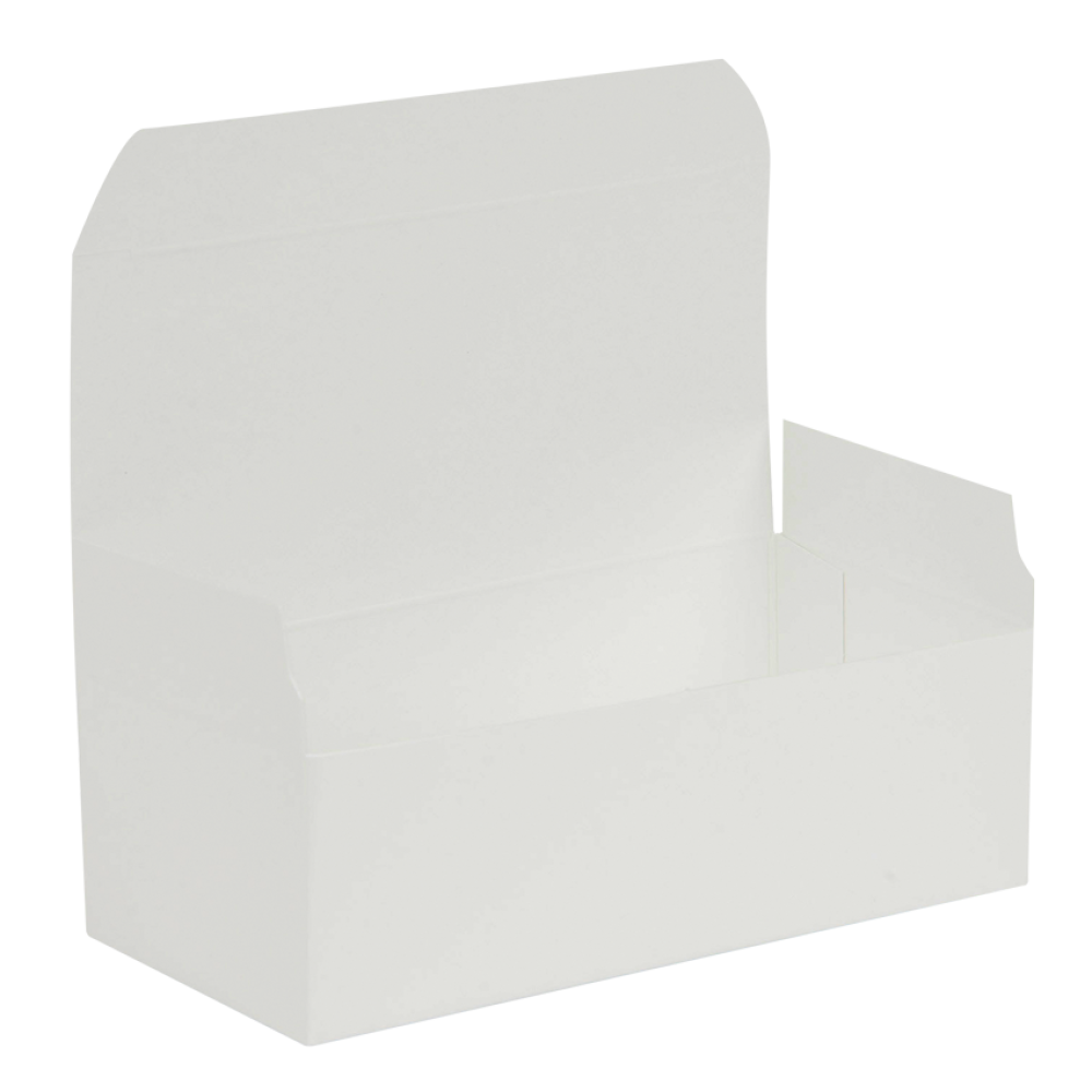 White Gloss Small 1- Piece Flat Packed Pop Up Gift Box