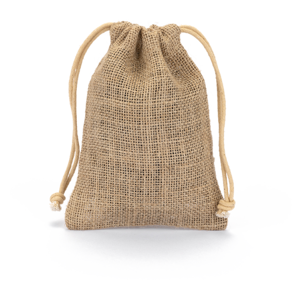 Medium Natural Jute Bag With Drawstring - Pack of 12