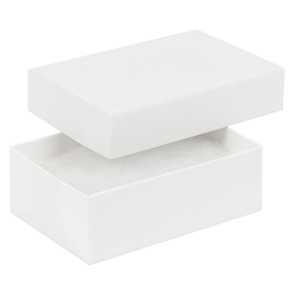 Kraft White Gloss Small Earring Jewellery Gift Box