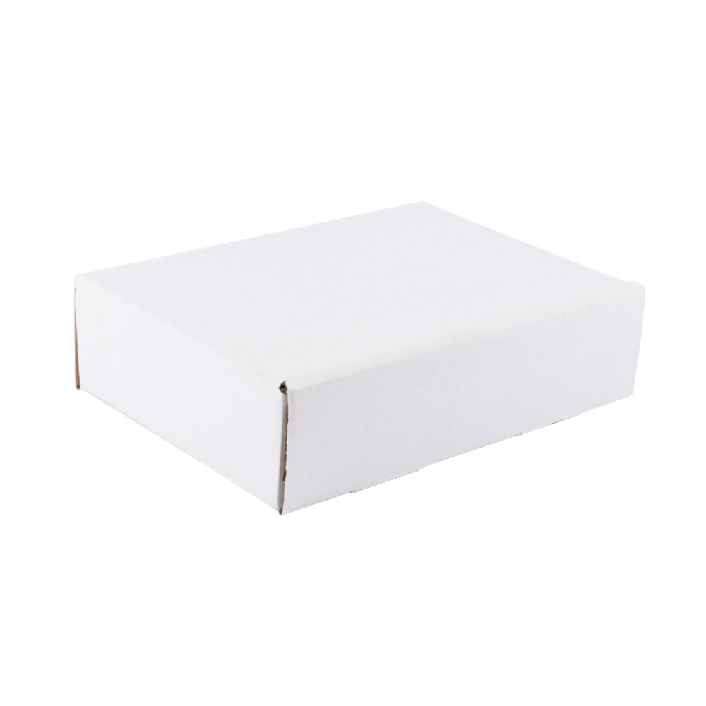 Medium White Corrugated Postal Box Tiny Box Company