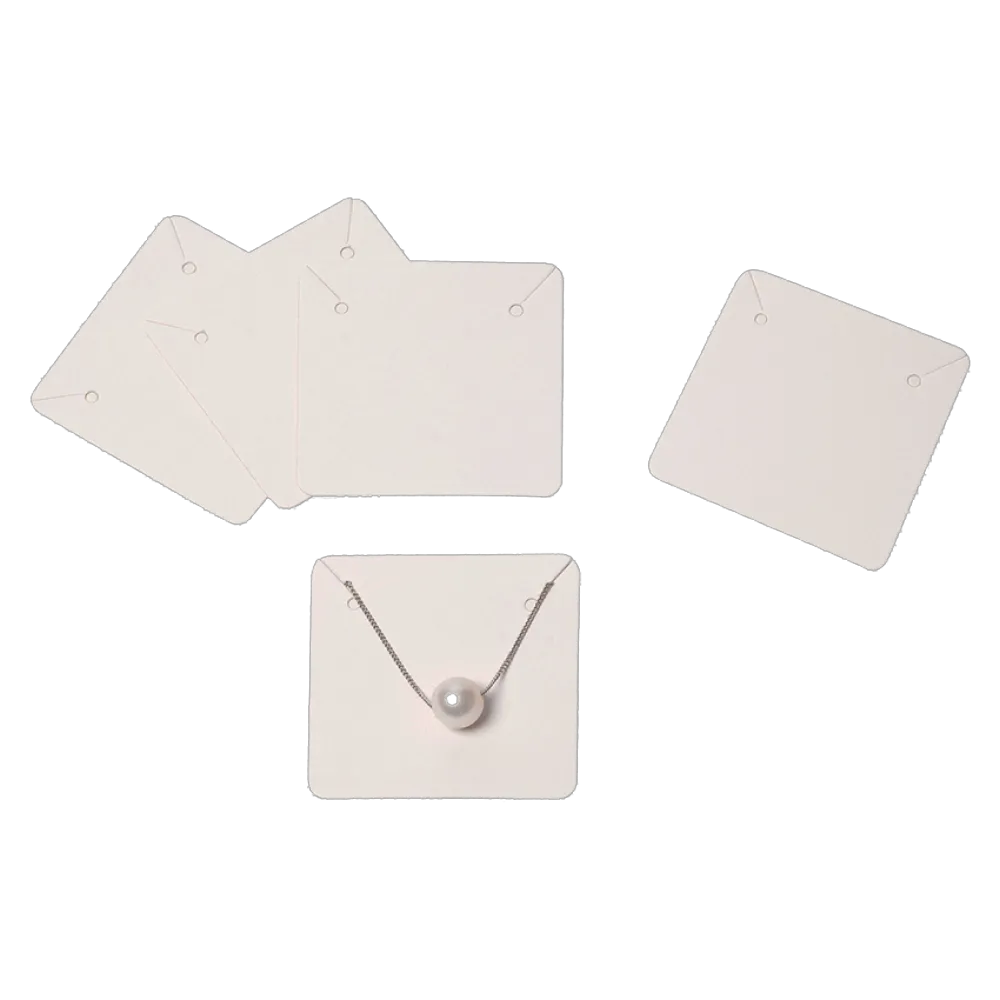 White Necklace Holders 50 x 50mm Pack of 100
