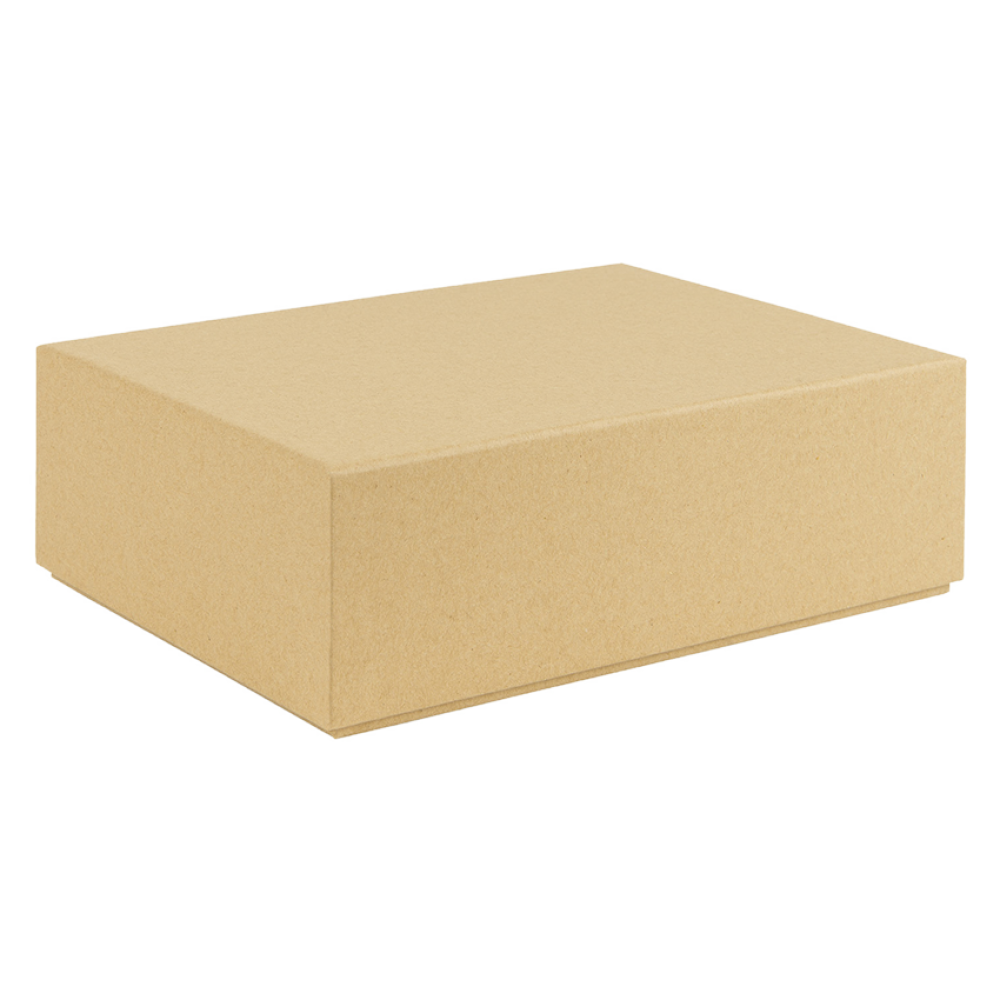 Brown Kraft rigid 2 piece postal box / gift box 207mm length