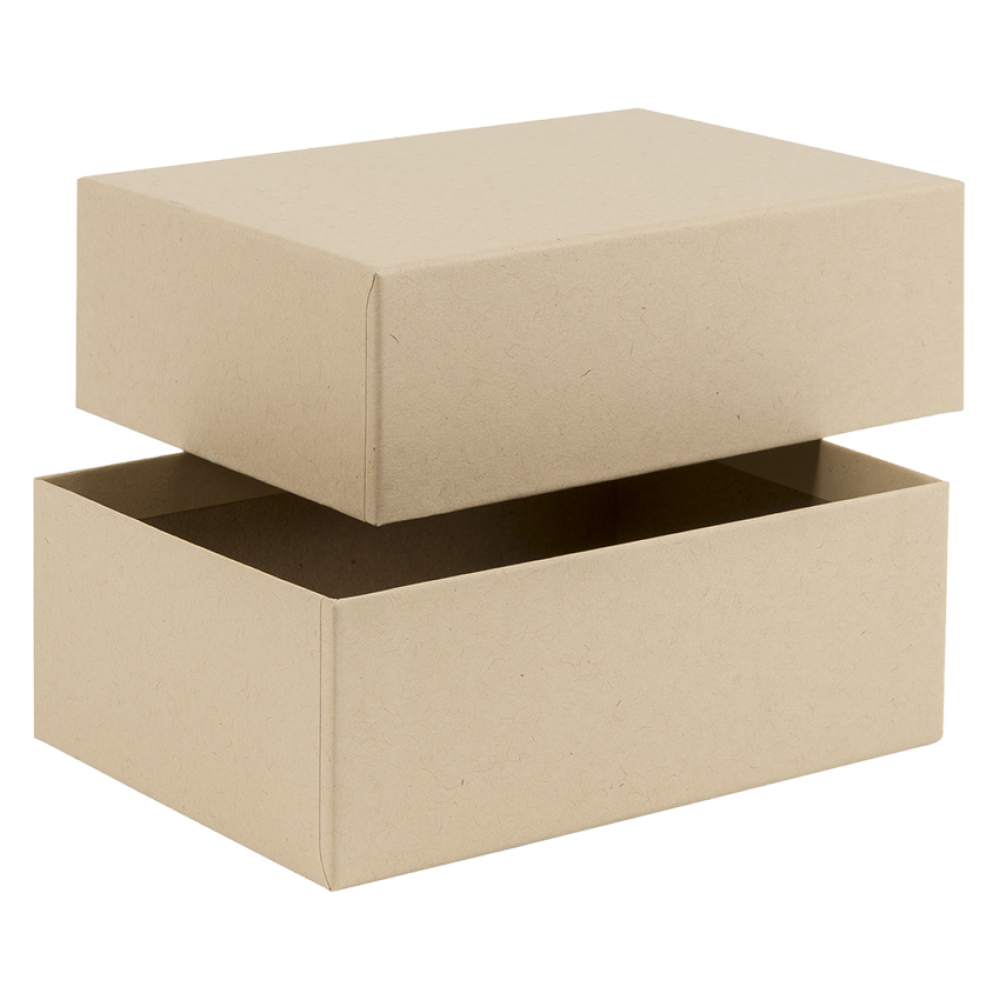 Brown Kraft rigid 2 piece postal box / gift box 140mm length Tiny Box