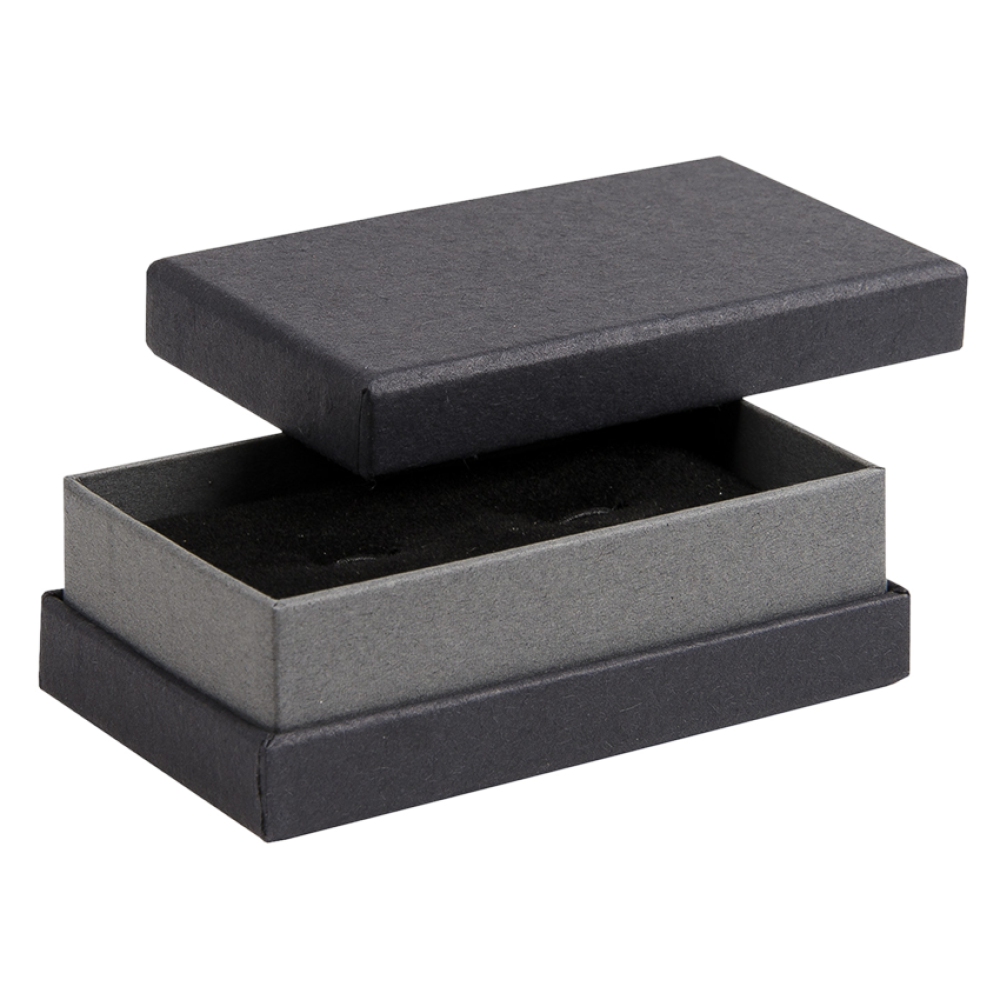 Black & Grey Cufflink Shoulder Box