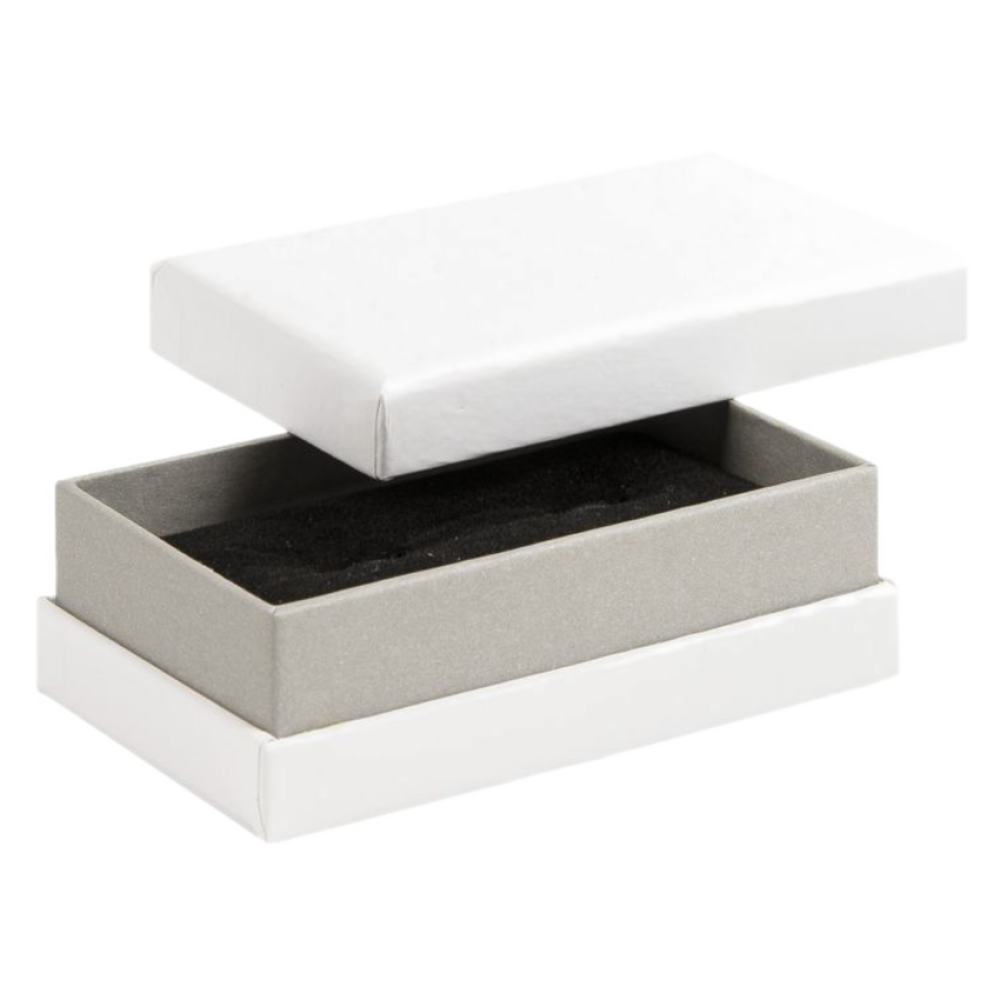 White & Grey Cufflink Shoulder Box