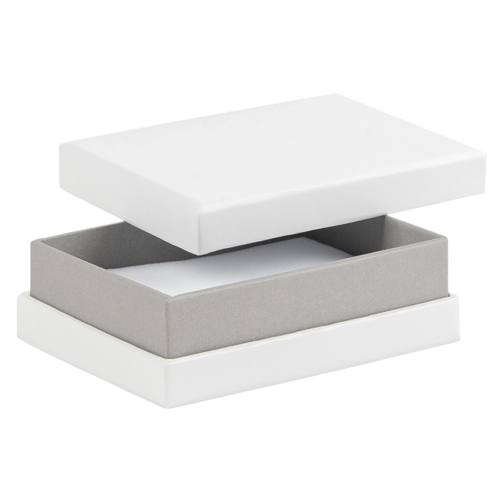 White & Grey Earring Shoulder Box