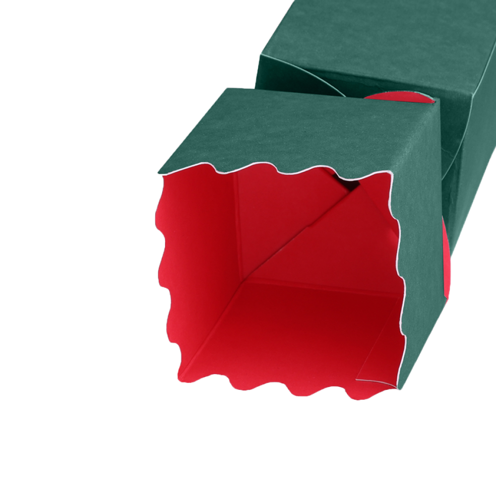 Dark Green and Red Cracker Box Tiny Box Company