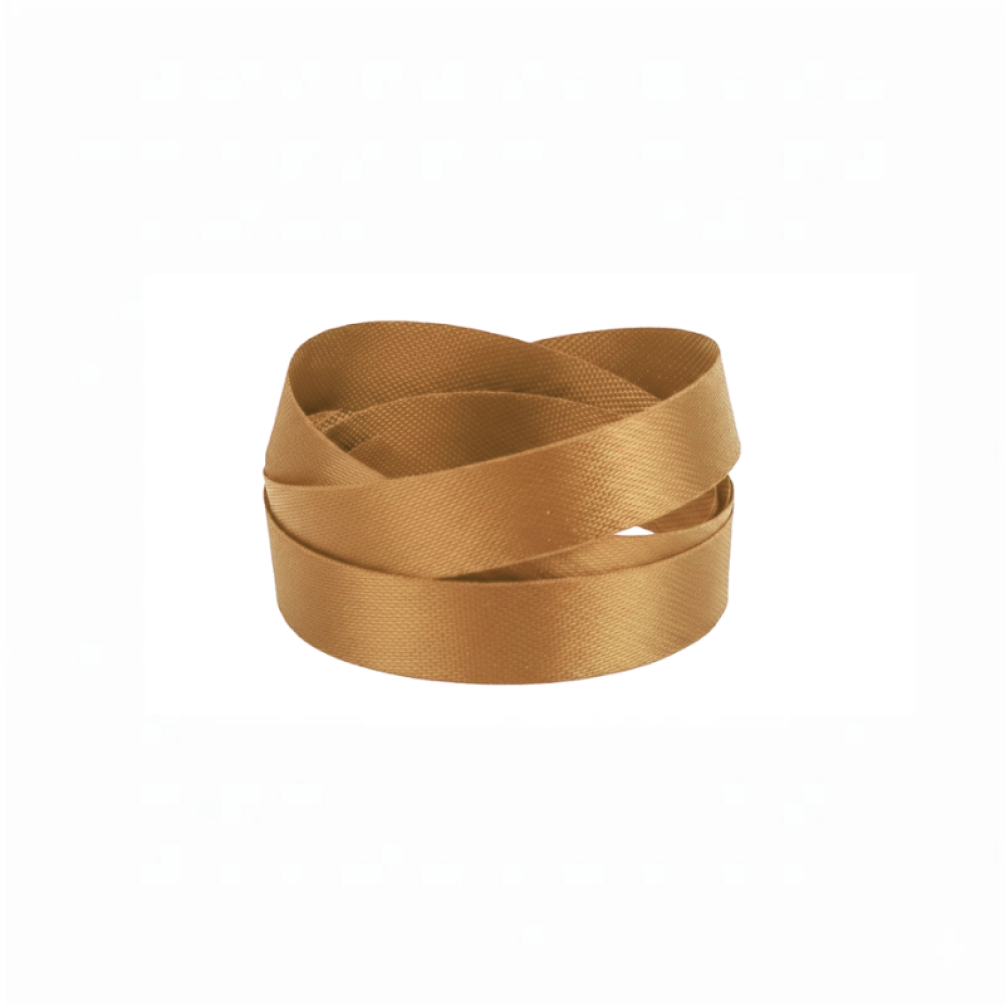 Dark Gold Wood Pulp Ribbon 50 metres x 10mm