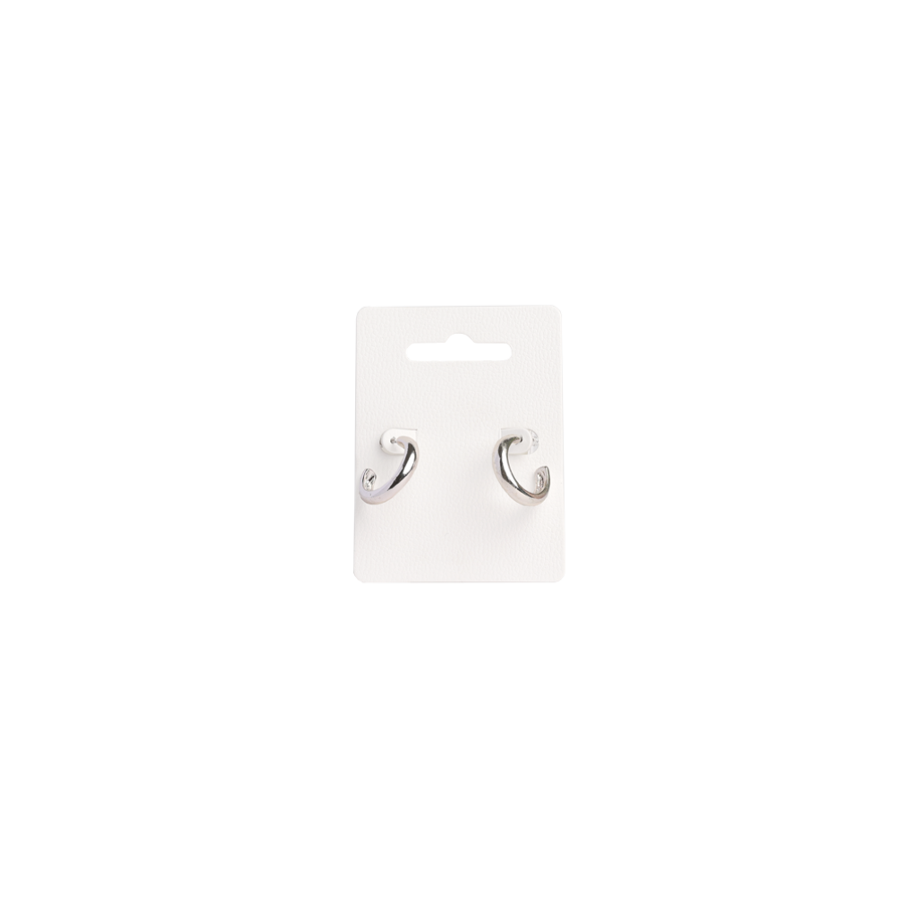 Pack of 100 White Single Earring Jewellery Cards with Pop Out Tabs