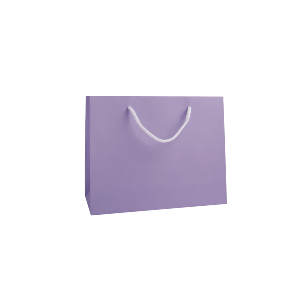 Medium Landscape Lilac Paper Gift Bag With Rope Handles