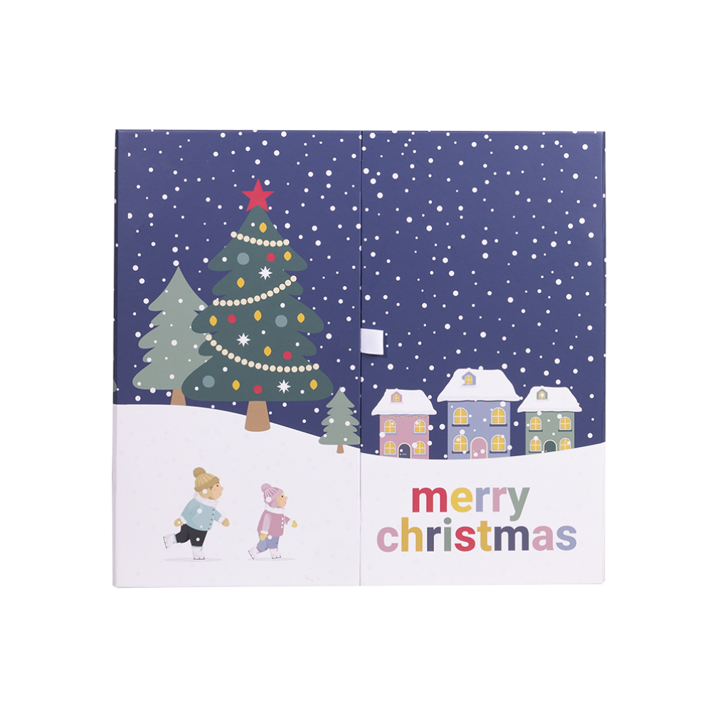 24 Days Navy Blue and White Advent Calendar