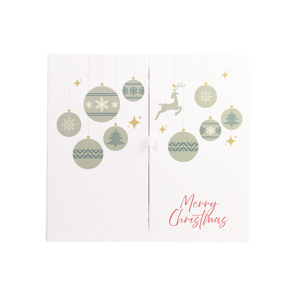 24 Days White and Gold Advent Calendar